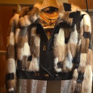 Chic Patchwork Faux Fur Teddy Jacket
